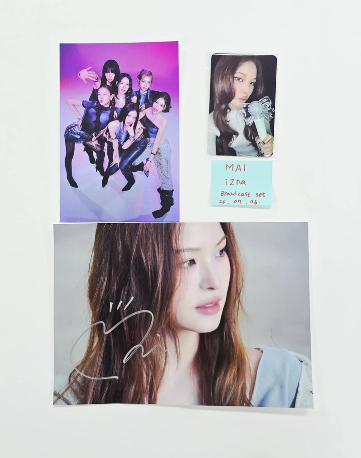 MAI (of IZNA) "METRONOME" - Broadcast Hand Autographed(Signed) Photo + Photocard Set [26.07.06]