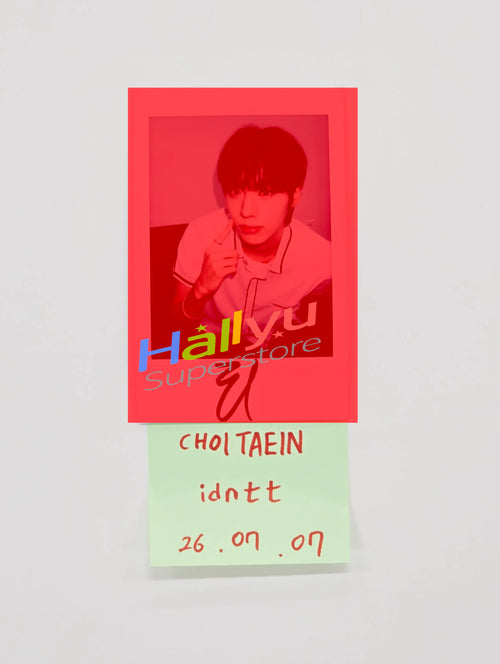CHOI TAEIN (of idntt) - Hand Autographed(Signed) Polaroid [26.07.07]