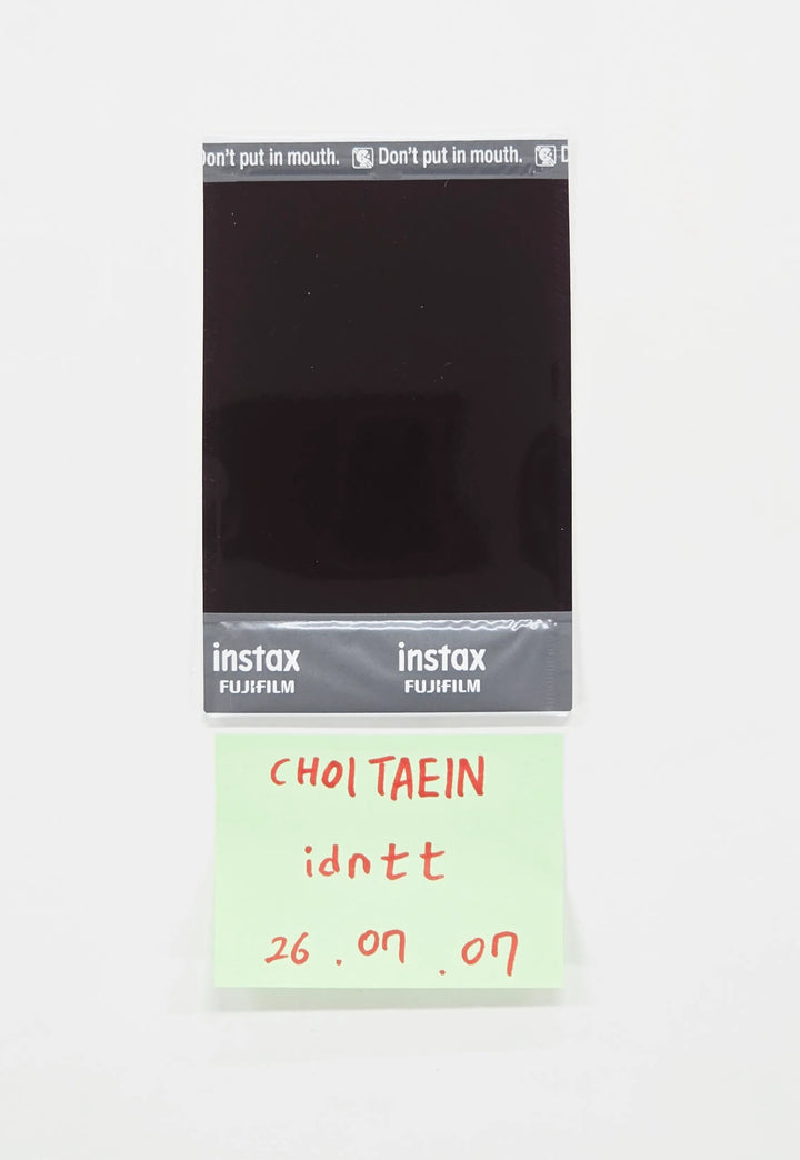 CHOI TAEIN (of idntt) - Hand Autographed(Signed) Polaroid [26.07.07]