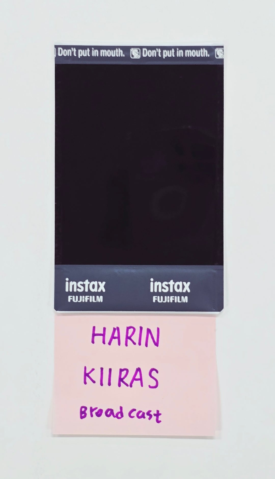 HARIN (of KIIRAS) - Hand Autographed(Signed) Polaroid [26.07.08]