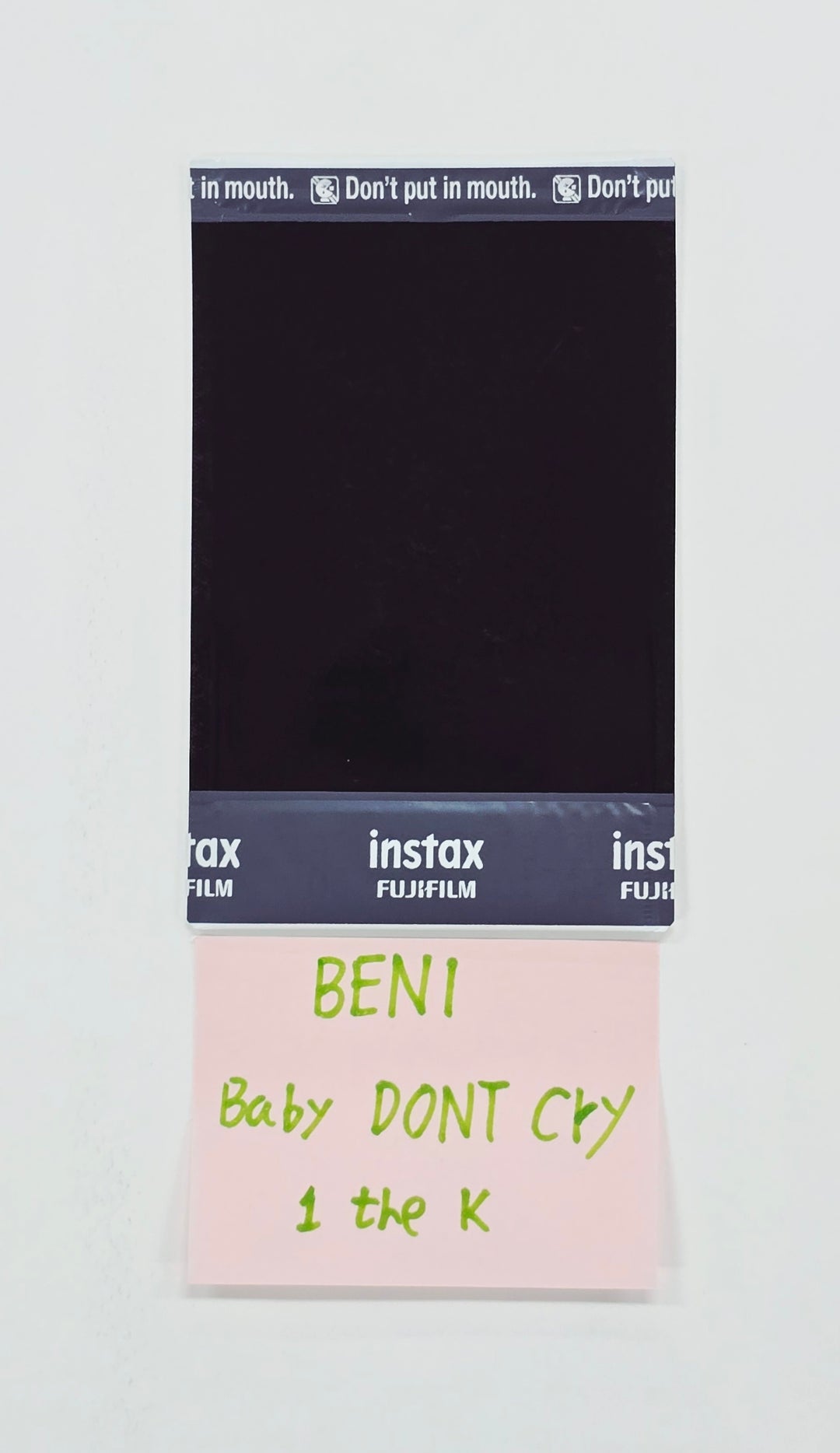 BENI (of Baby DONT Cry) - Hand Autographed(Signed) Polaroid [26.07.08]