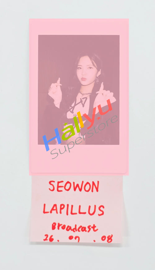 SEOWON (of Lapillus) - Hand Autographed(Signed) Polaroid [26.07.08]