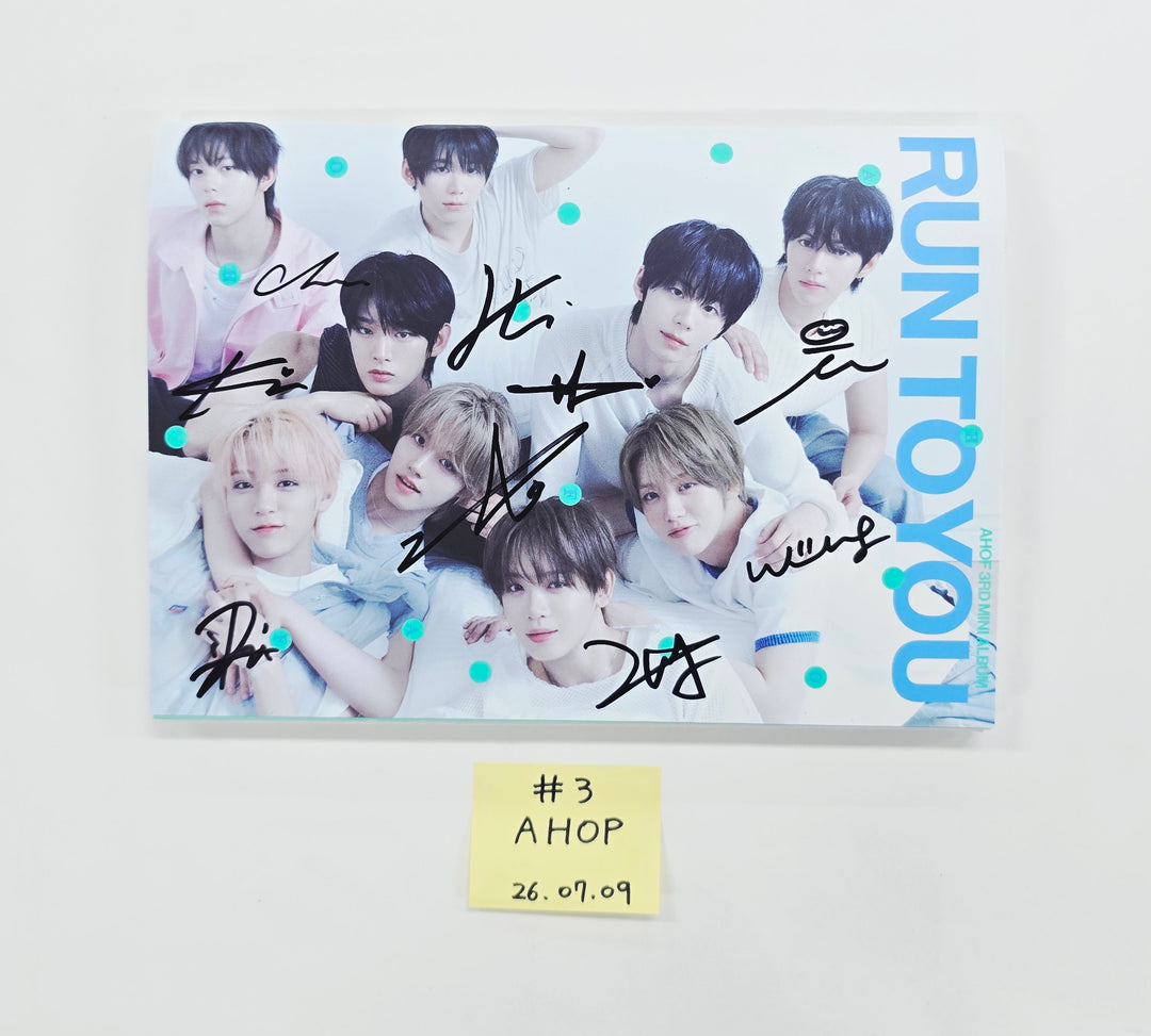 AHOF "RUN TO YOU" - Hand Autographed(Signed) Promo Album [26.07.09]