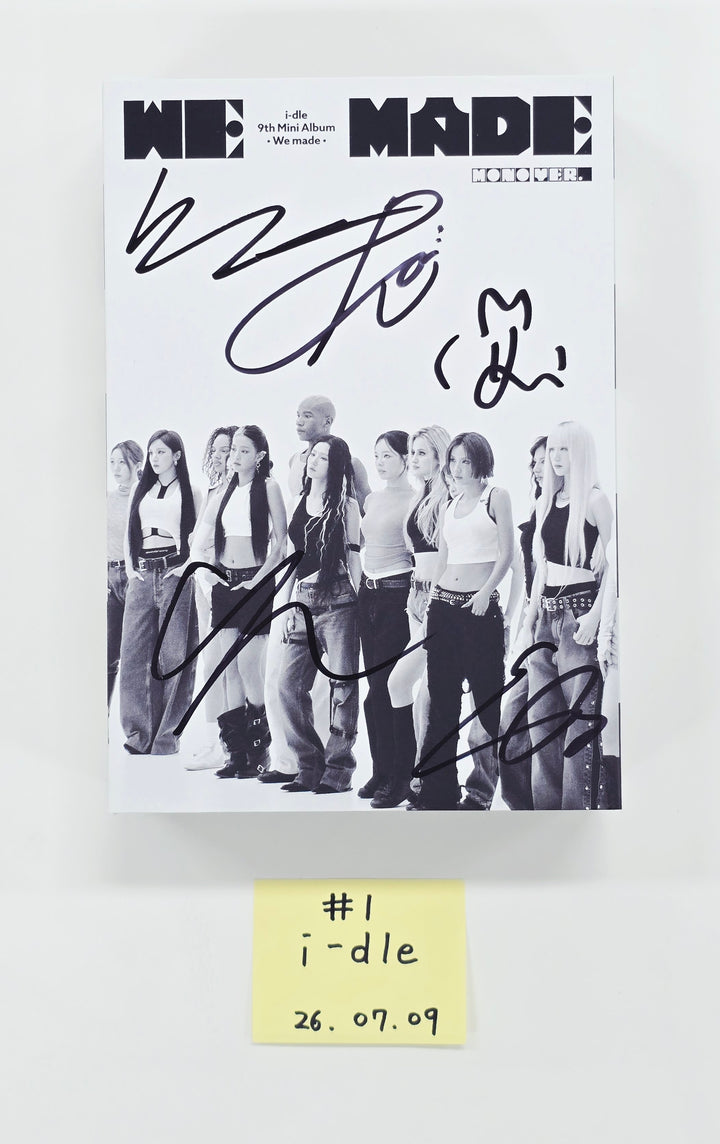 I-DLE "We made" - Hand Autographed(Signed) Promo Album [26.07.09]