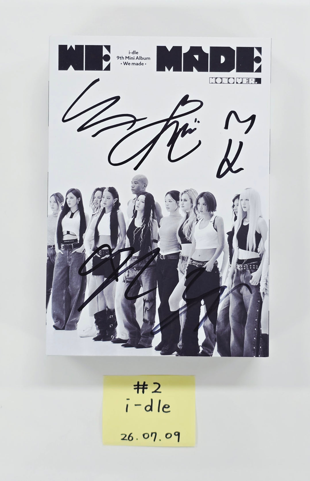 I-DLE "We made" - Hand Autographed(Signed) Promo Album [26.07.09]