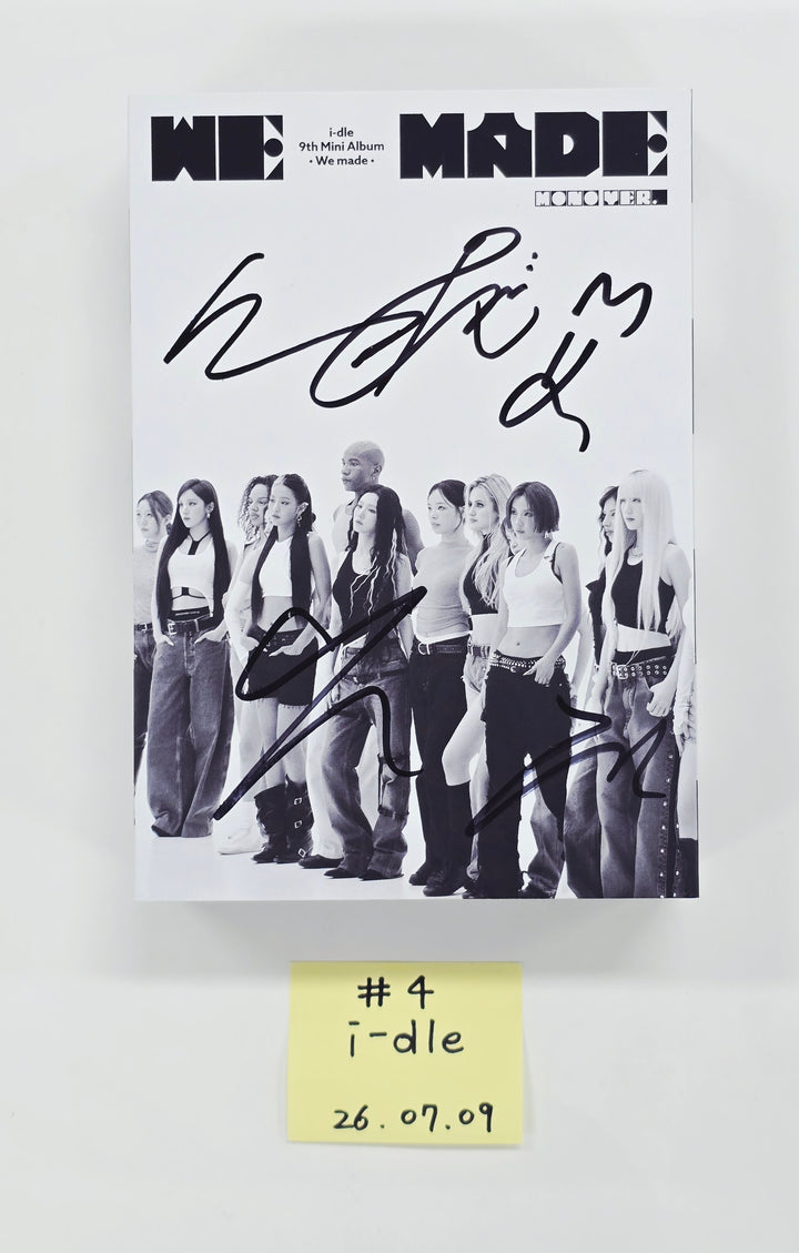 I-DLE "We made" - Hand Autographed(Signed) Promo Album [26.07.09]