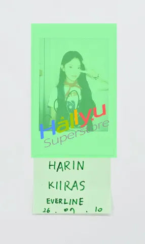 HARIN (of KIIRAS) - Hand Autographed(Signed) Polaroid [26.07.10]