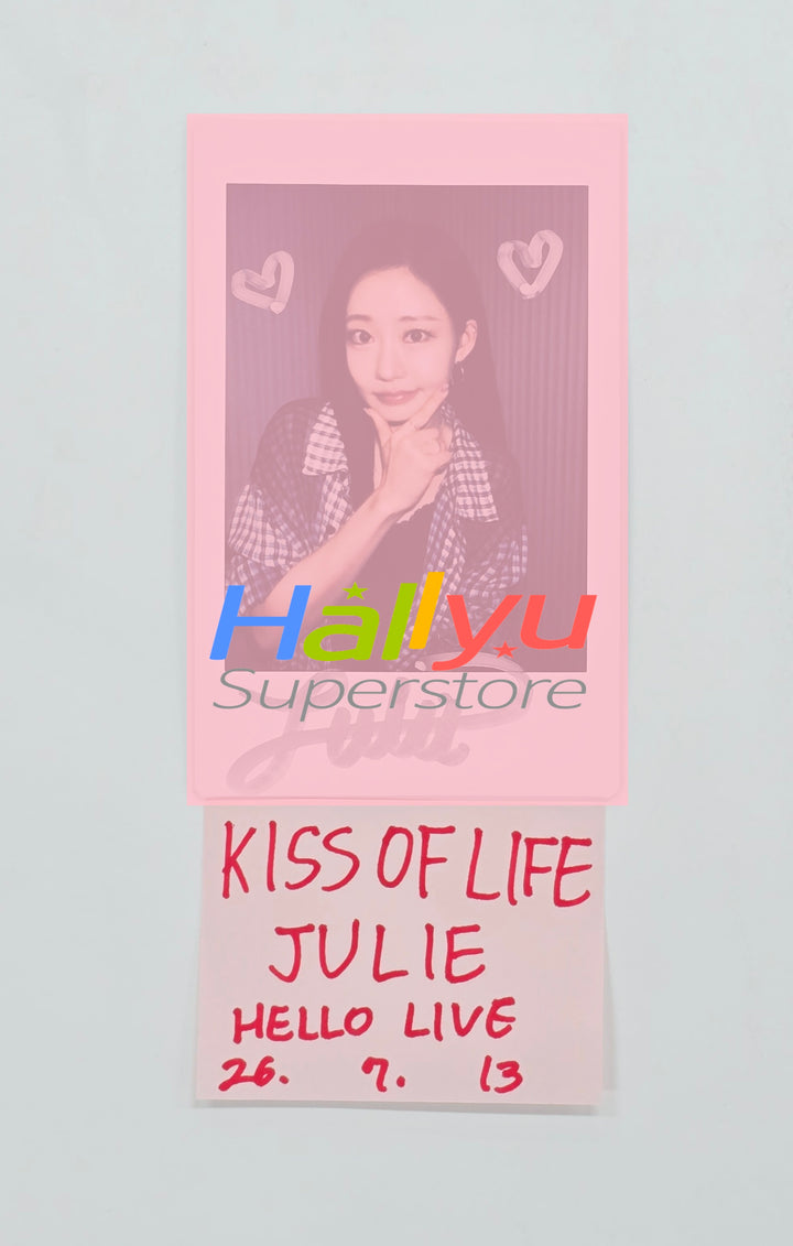 JULIE (of Kiss of Life) - Hand Autographed(Signed) Polaroid [26.07.13]