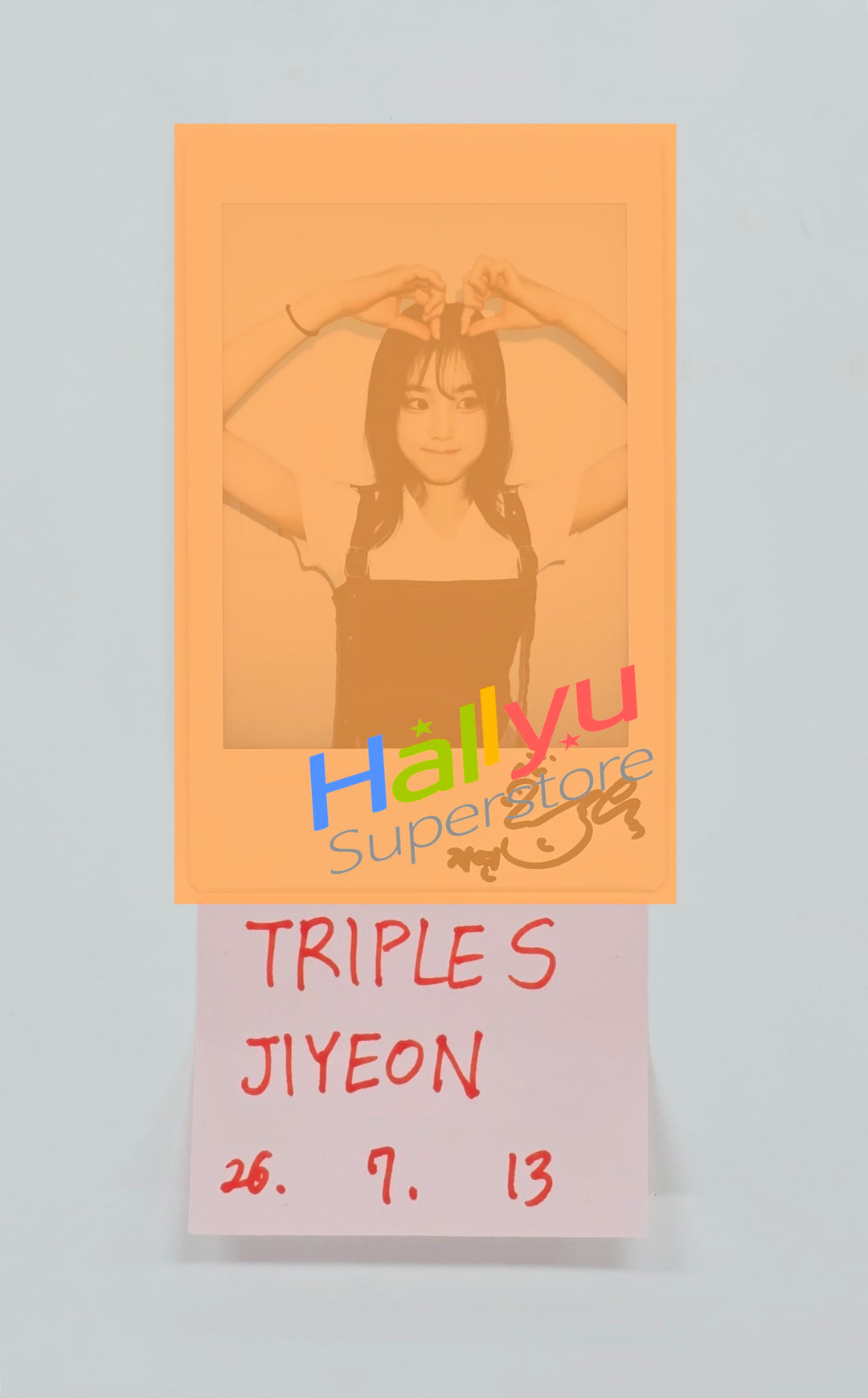 JiYeon (of TripleS) - Hand Autographed(Signed) Polaroid [26.07.13]