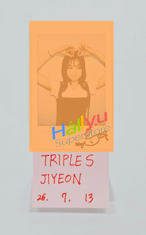 JiYeon (of TripleS) - Hand Autographed(Signed) Polaroid [26.07.13]