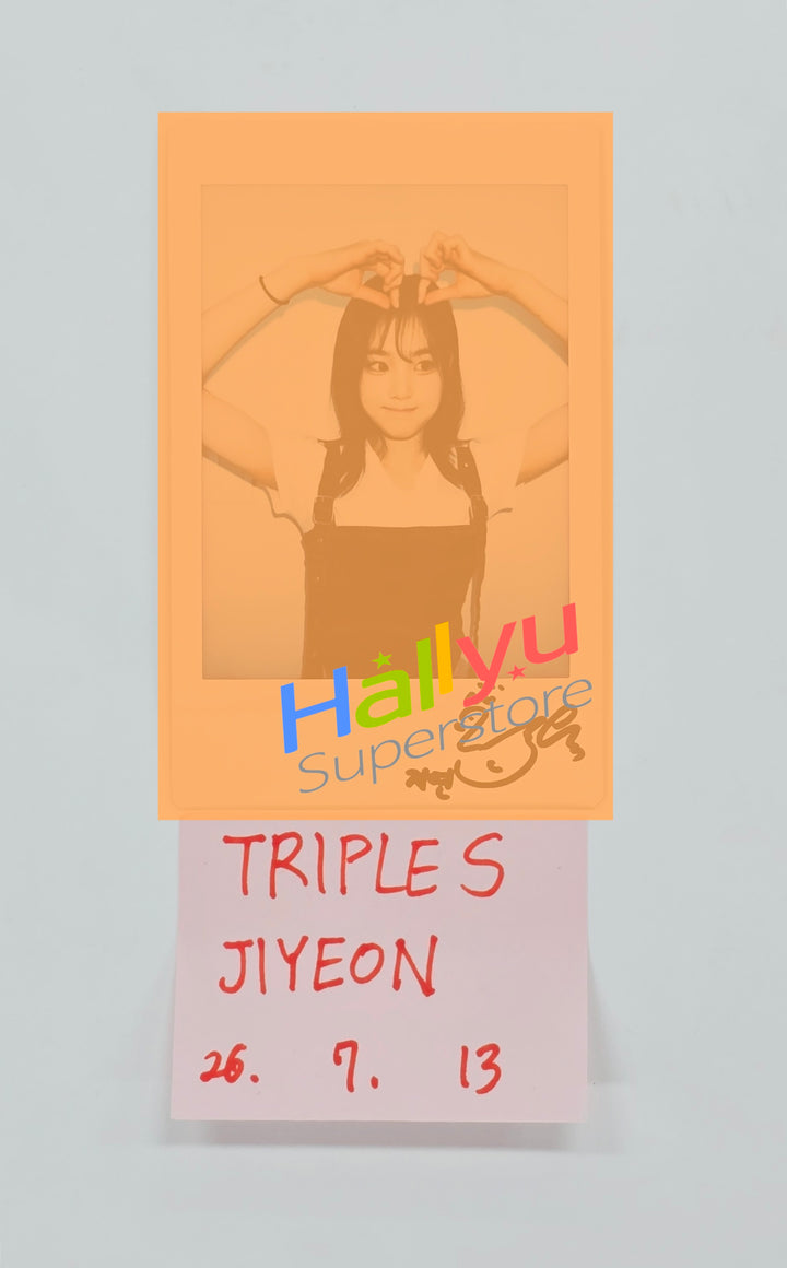 JiYeon (of TripleS) - Hand Autographed(Signed) Polaroid [26.07.13]