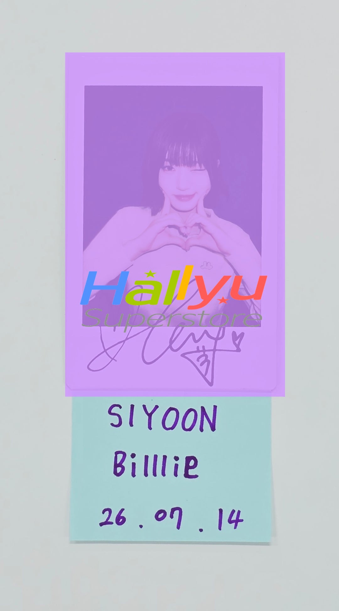 SIYOON (of Billlie) - Hand Autographed(Signed) Polaroid [26.07.14]