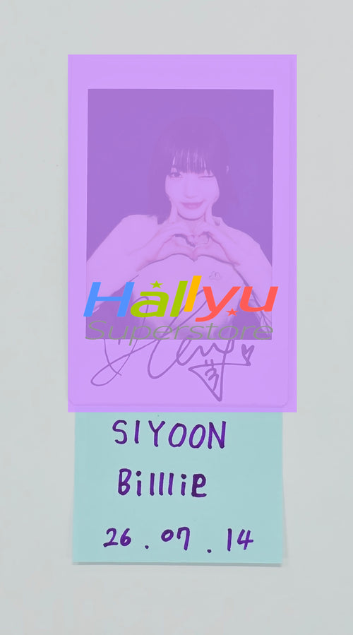 SIYOON (of Billlie) - Hand Autographed(Signed) Polaroid [26.07.14]