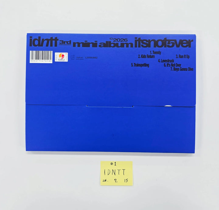 idntt "itsnotover" - Hand Autographed(Signed) Promo Album [26.07.15]