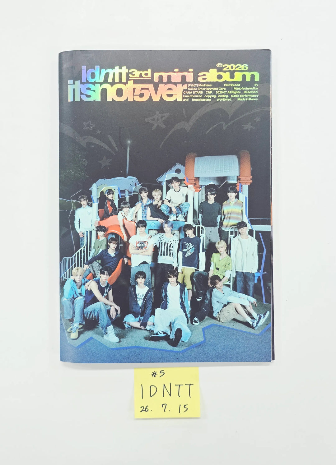 idntt "itsnotover" - Hand Autographed(Signed) Promo Album [26.07.15]