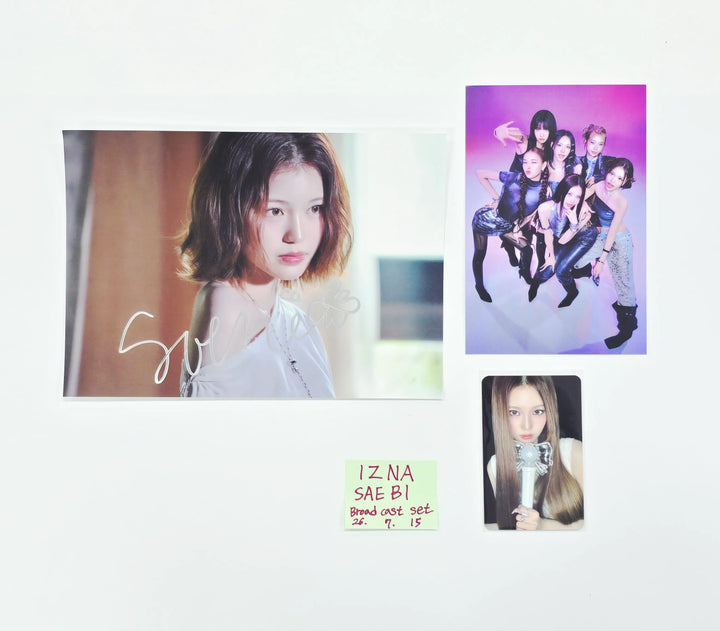 JEONG SAEBI (of izna) "METRONOME" - Broadcast Hand Autographed(Signed) Photo + Photocard Set [26.07.15]