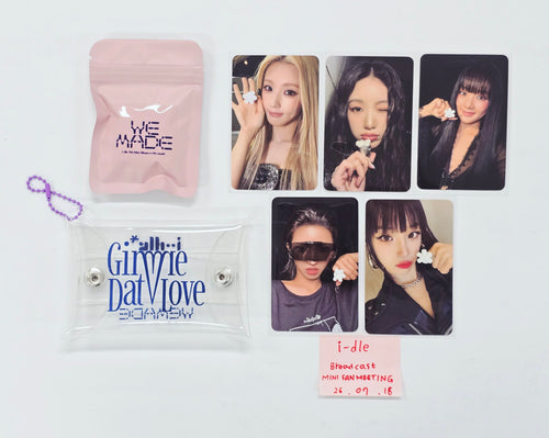 I-DLE "We made" - Broadcast MINI FANMEETING Photocard, Keyring Set [26.07.16]
