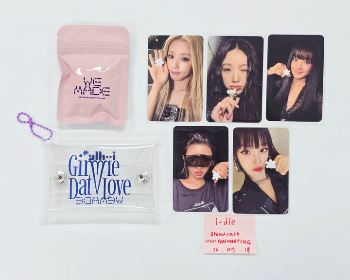 I-DLE "We made" - Broadcast MINI FANMEETING Photocard, Keyring Set [26.07.16]