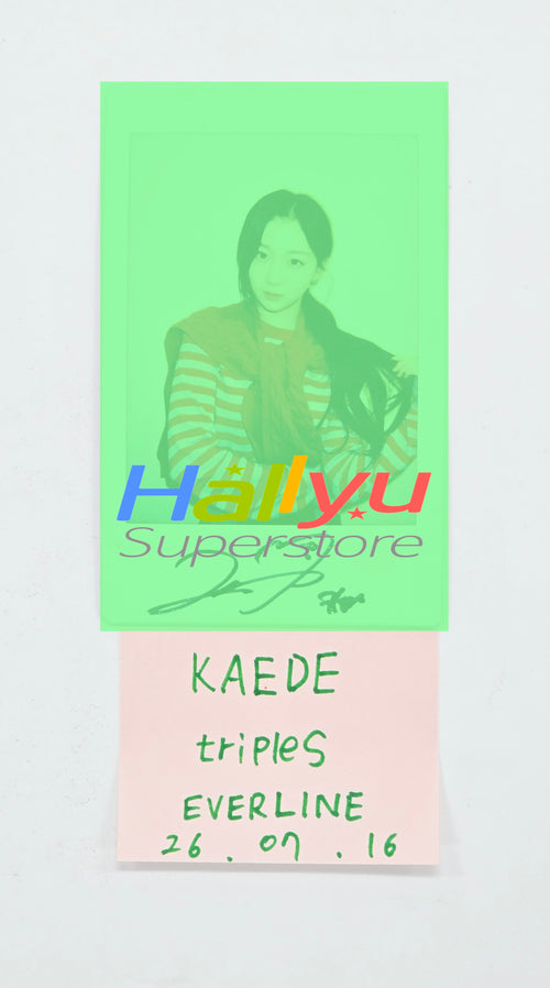 KAEDE (of TripleS) - Hand Autograhped(Signed) Polaroid [26.07.16]