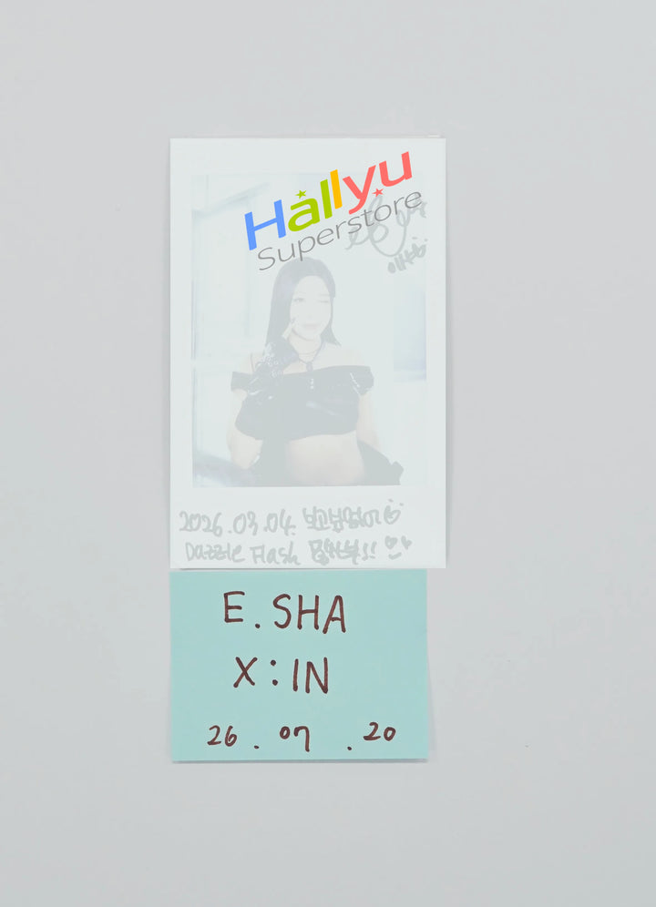 E.SHA (of X:IN) - Broadcast Hand Autographed(Signed) Polaroid [26.07.20]