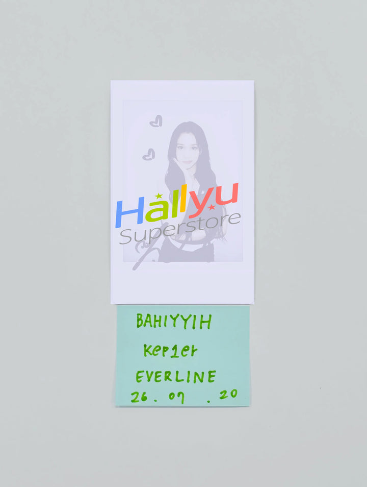 BAHIYYIH (of Kep1er) - Hand Autographed(Signed) Polaroid [26.07.20]