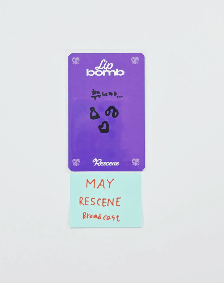 MAY (of RESCENE) "Lip bomb" - Broadcast Photocard [26.07.20]