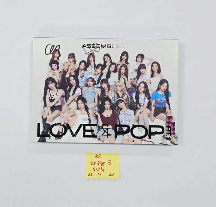 triples_msnz "LOVE&amp;POP" - Hello82 Hand Autographed(Signed) Album (sun) [26.07.21]