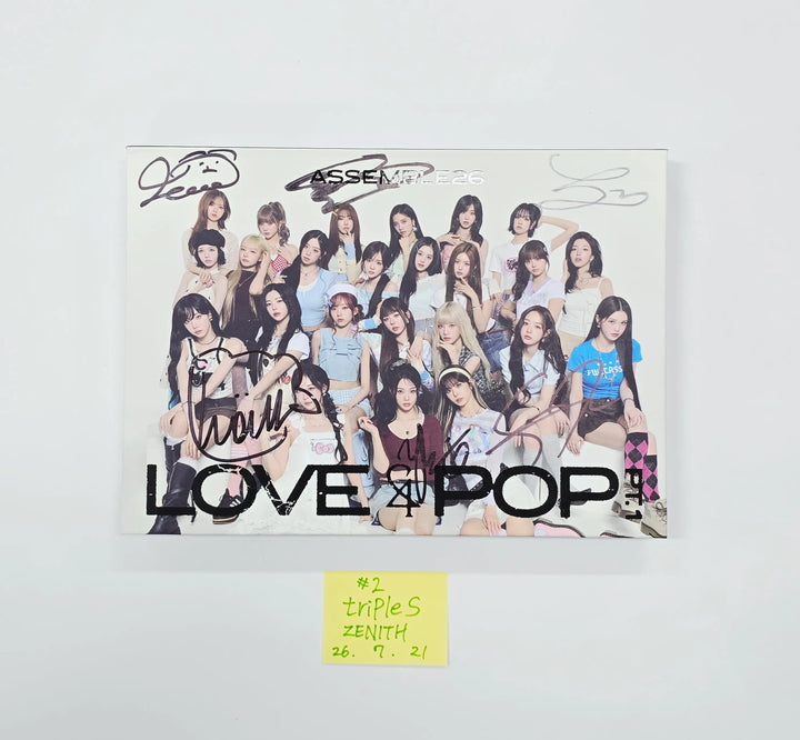 triples_msnz "LOVE&amp;POP" - Hello82 Hand Autographed(Signed) Album (zenith) [26.07.21]