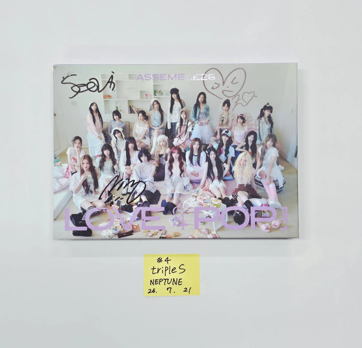 triples_msnz "LOVE&amp;POP" - Hello82 Hand Autographed(Signed) Album (neptune) [26.07.21]