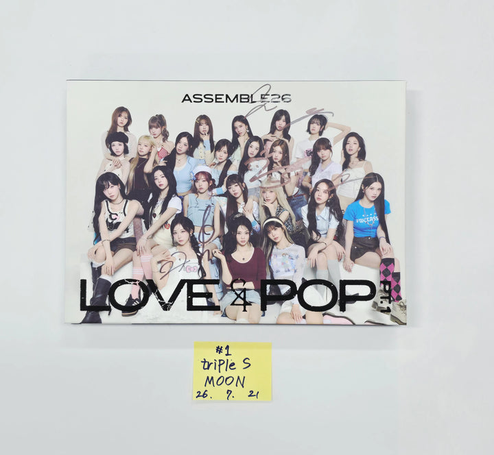 triples_msnz "LOVE&amp;POP" - Hello82 Hand Autographed(Signed) Album (MOON) [26.07.21]
