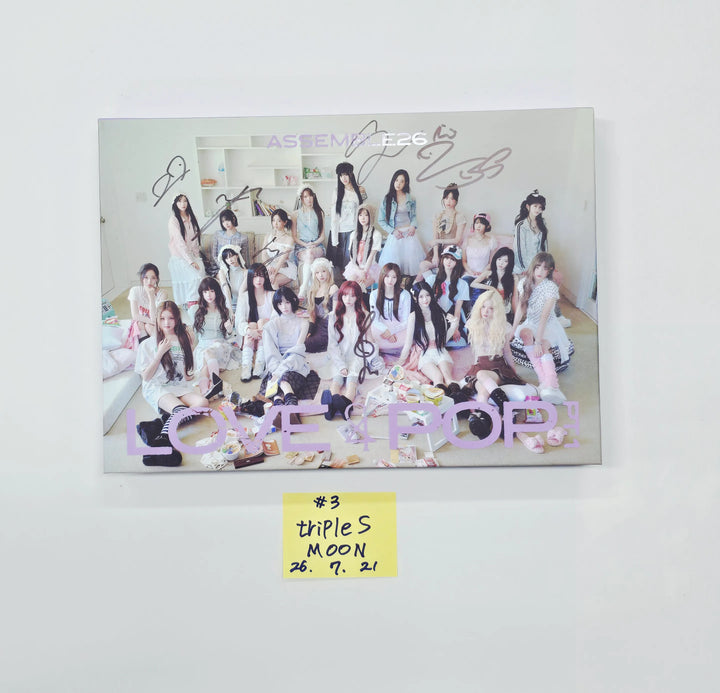 triples_msnz "LOVE&amp;POP" - Hello82 Hand Autographed(Signed) Album (MOON) [26.07.21]