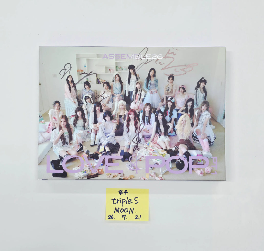 triples_msnz "LOVE&amp;POP" - Hello82 Hand Autographed(Signed) Album (MOON) [26.07.21]