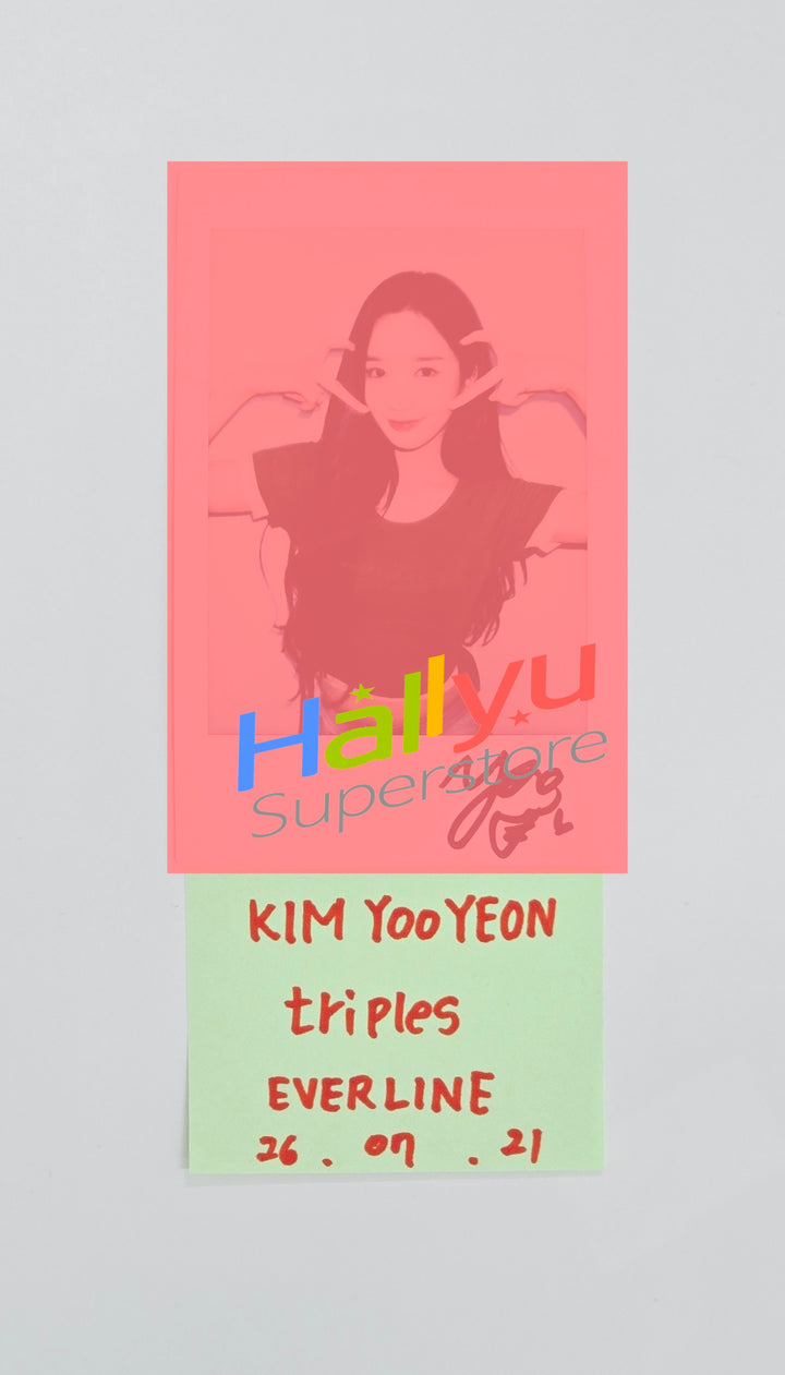 KIM YOOYEON (of tripleS) - Hand Autographed(Signed) Polaroid [26.07.21]