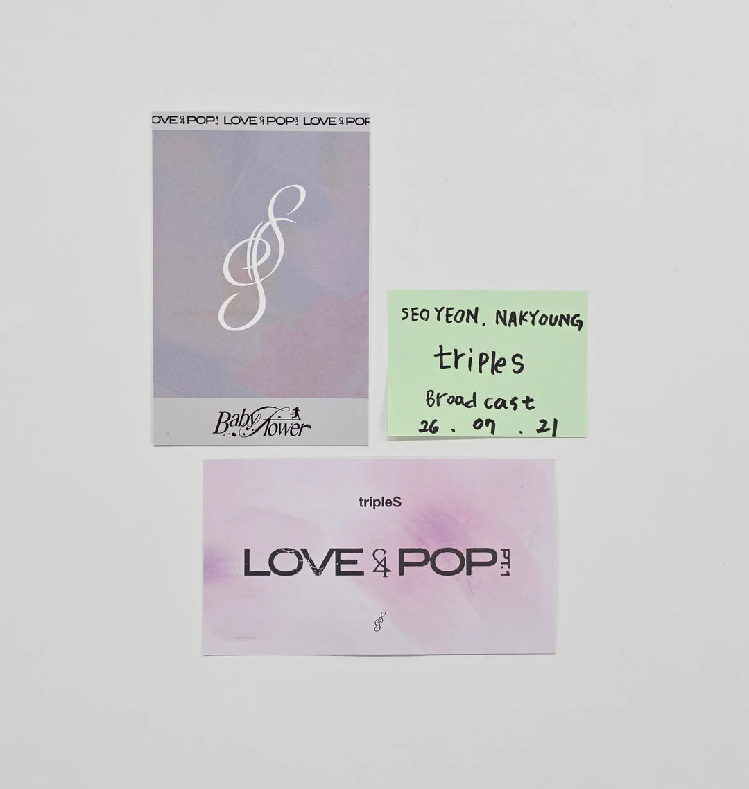 SEOYEON, NAKYOUNG(of tripleS) "LOVE&amp;POP" - Broadcast Polaroide type Unit Photocard [26.07.21]