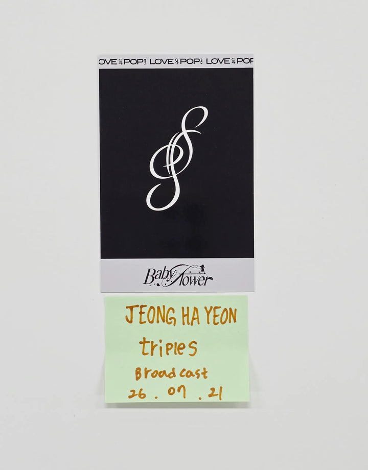 HAYEON (of tripleS) "LOVE&amp;POP" - Broadcast Polaroide type Photocard [26.07.21]