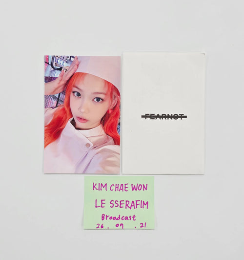 KIM CHAEWON (of LE SSERAFIM) "SPAGHETTI" -  Broadcast Photocard [26.07.21]
