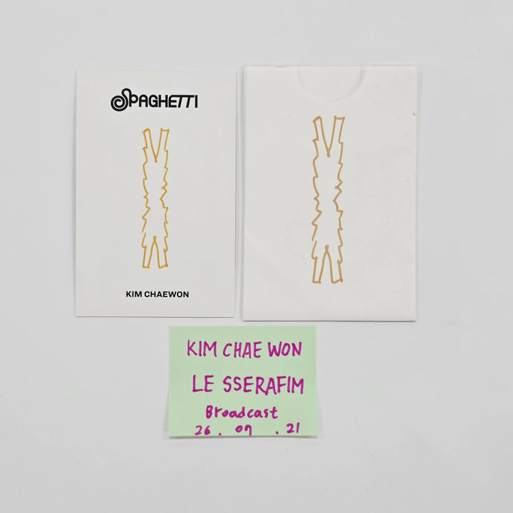 KIM CHAEWON (of LE SSERAFIM) "SPAGHETTI" -  Broadcast Photocard [26.07.21]