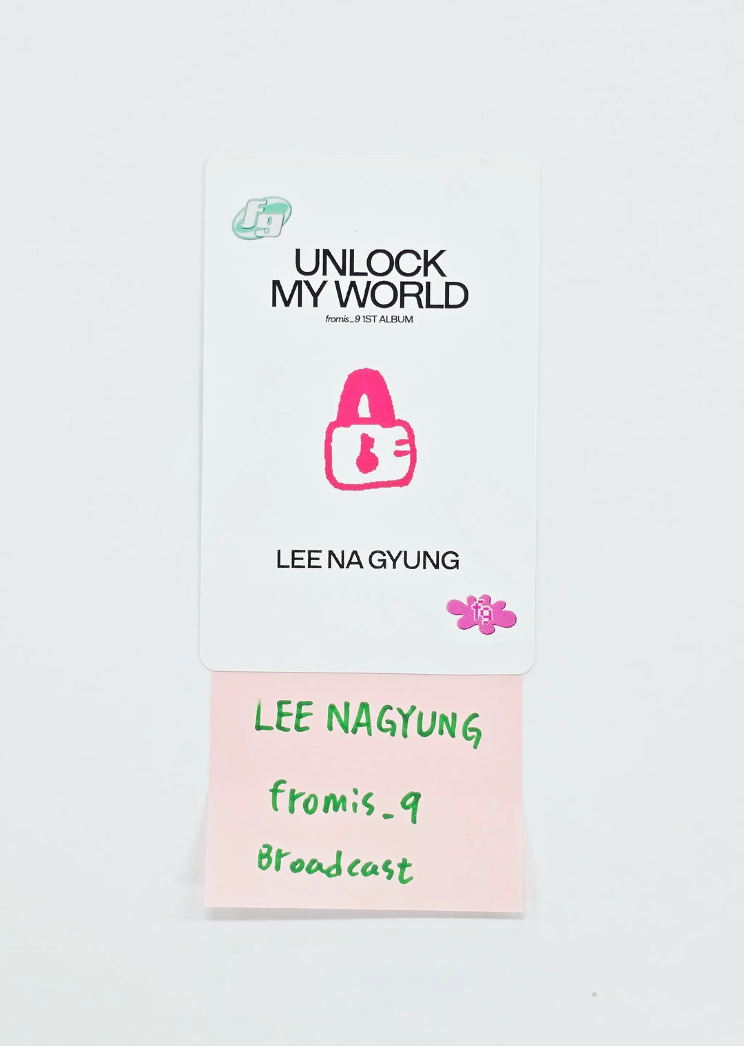 LEE NAGYUNG (of fromis_9) - Broadcast Photocard [26.07.22]