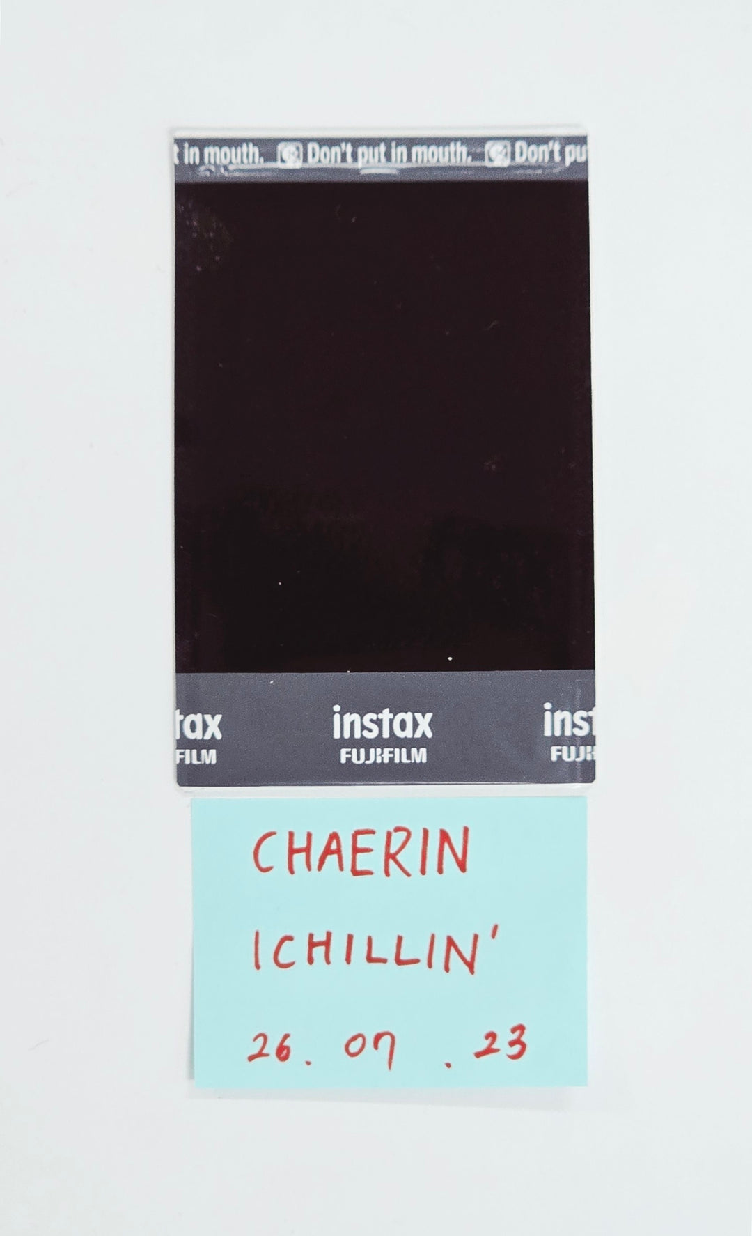 CHAERIN (of ICHILLIN) - Hand Autographed(Signed) Polaroid [26.07.23]