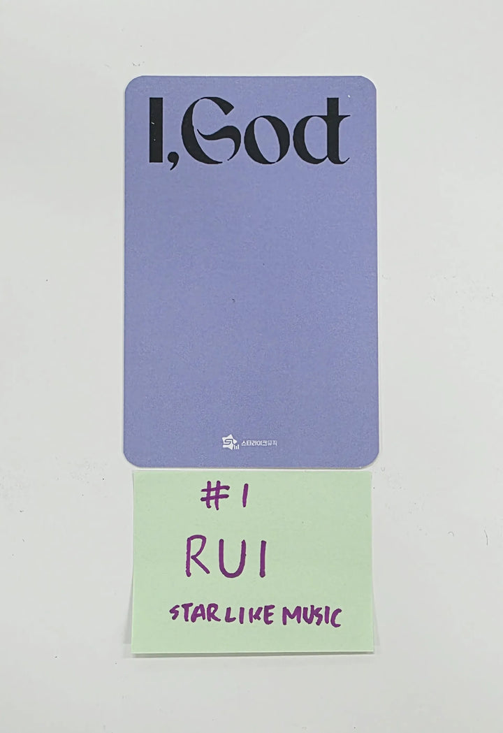 RUI (of XLOV) "I,God" - Hand Autographed(Signed) Photocard [26.07.24]