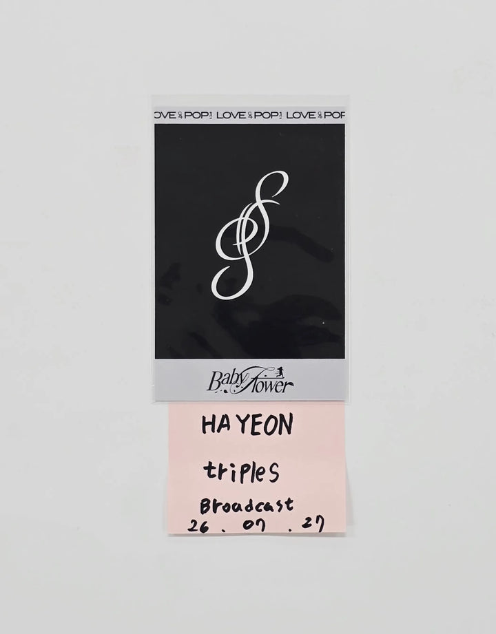 HAYEON (of tripleS) "LOVE&amp;POP" - Broadcast Polaroide type Photocard [26.07.27]