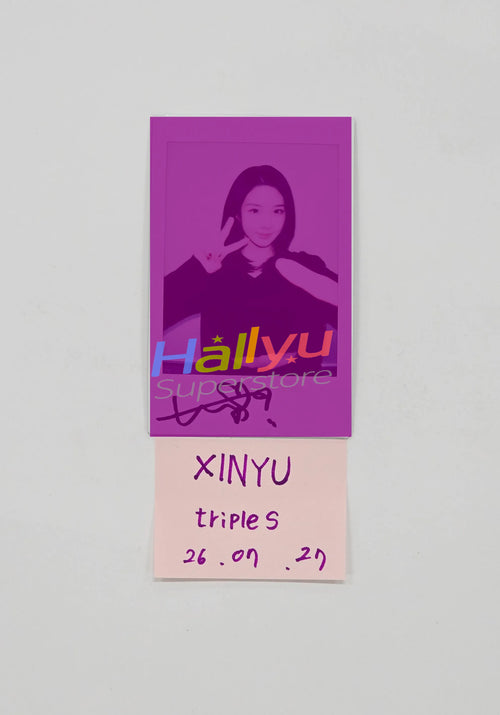 XINYU (of TripleS) - Hand Autographed(Signed) Polaroid [26.07.27]