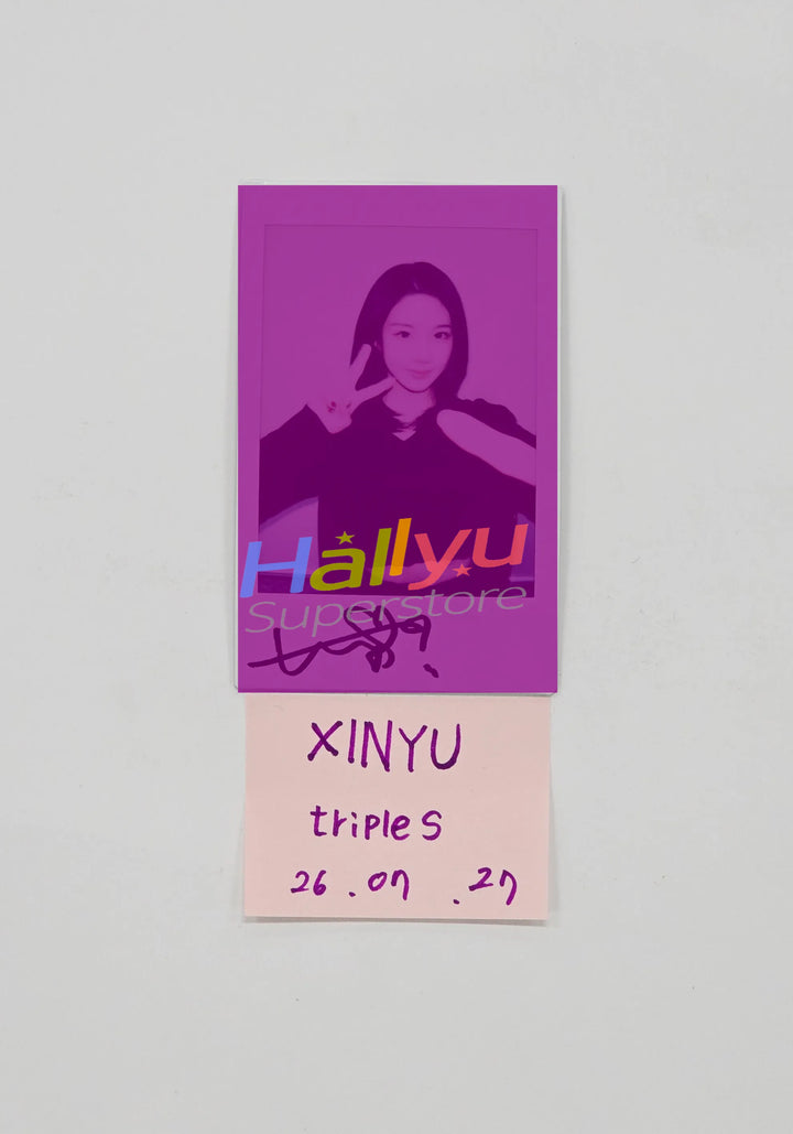 XINYU (of TripleS) - Hand Autographed(Signed) Polaroid [26.07.27]