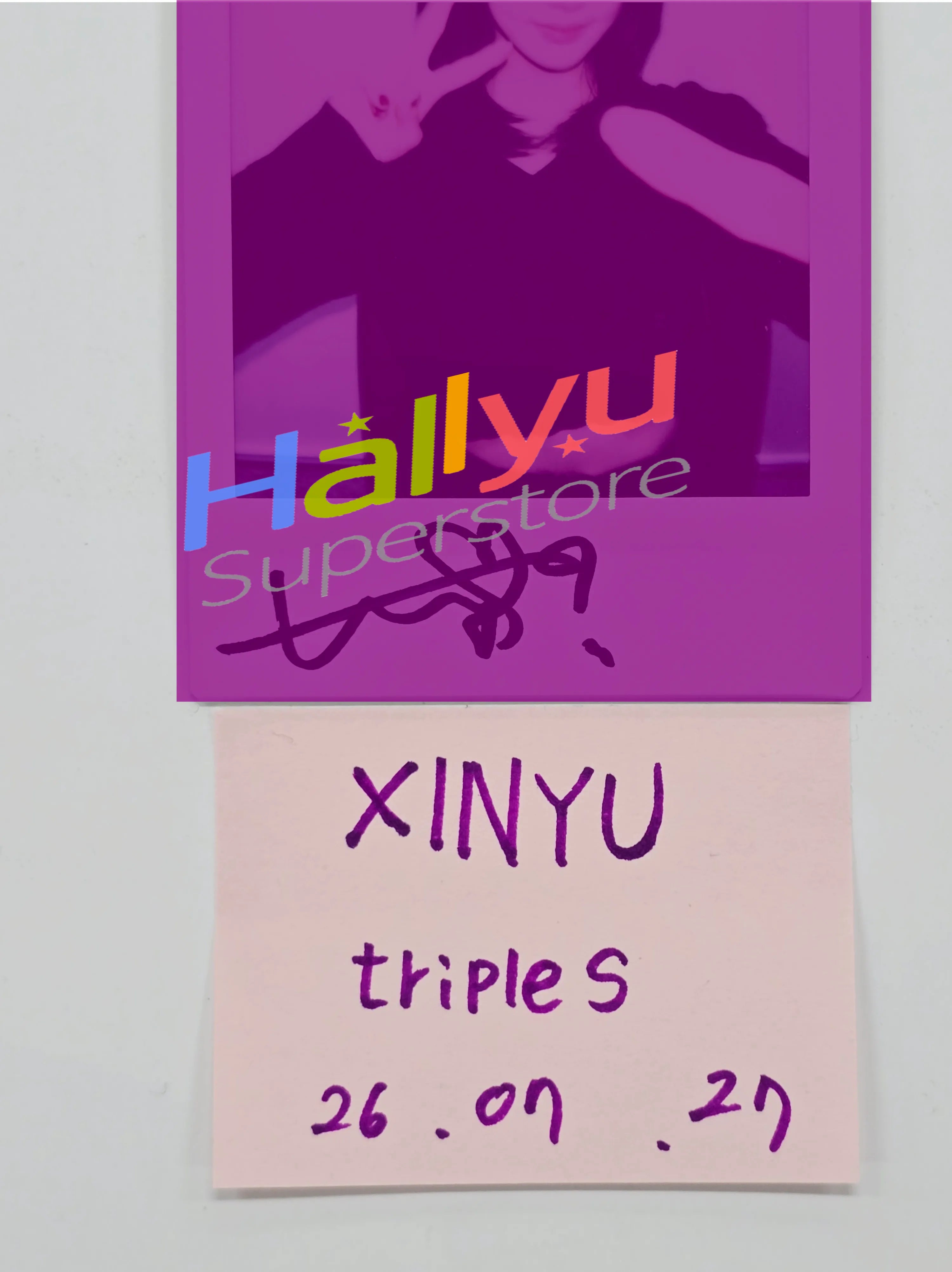 XINYU (of TripleS) - Hand Autographed(Signed) Polaroid [26.07.27