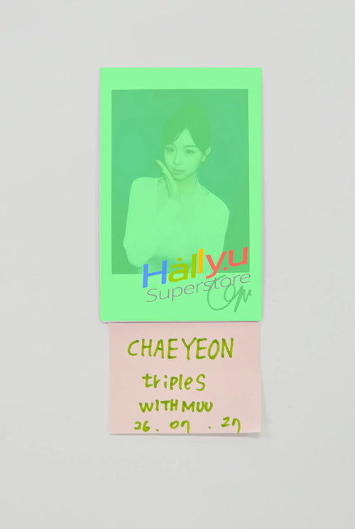 CHAEYEON (of TripleS) - Hand Autographed(Signed) Polaroid [26.07.27]