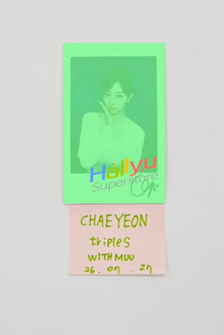 CHAEYEON (of TripleS) - Hand Autographed(Signed) Polaroid [26.07.27]