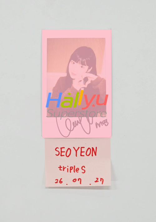 SEOYEON (of TripleS) - Hand Autographed(Signed) Polaroid [26.07.27]