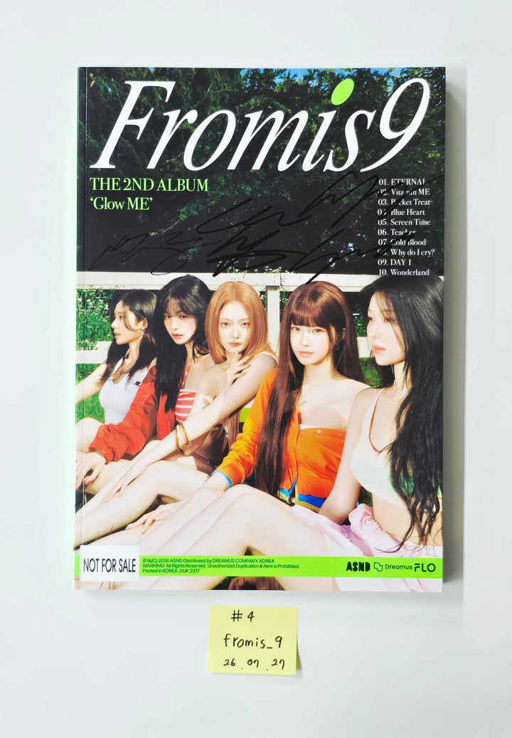 fromis_9 "Glow ME" - Hand Autographed(Signed) Promo Album [26.07.27]
