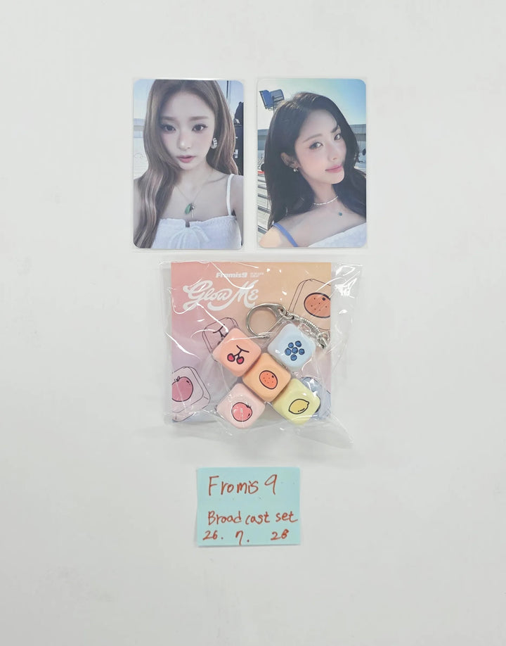 Fromis_9 ""Glow ME"" - Broadcast Photocard + Keycap Keyring [26.07.28]