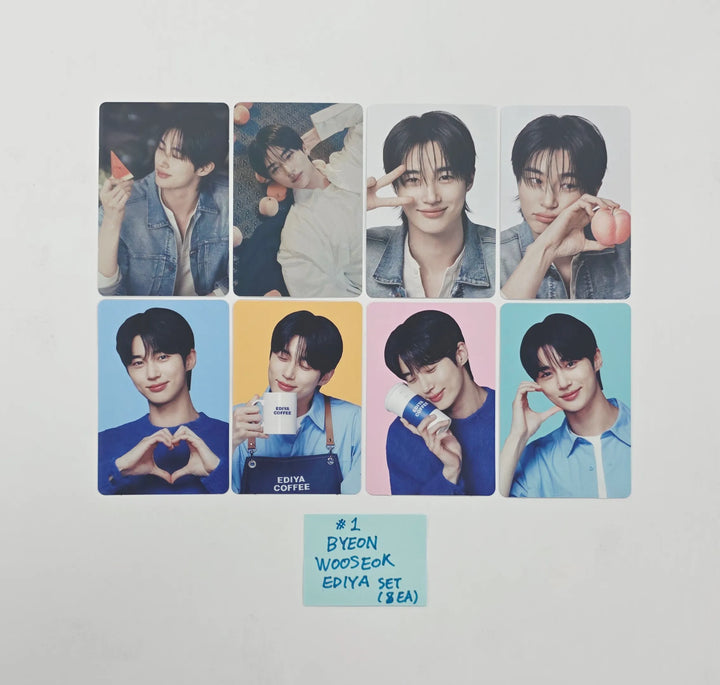 Byeon Wooseok - EDIYA COFFEE Event Photocard Set [26.07.28]